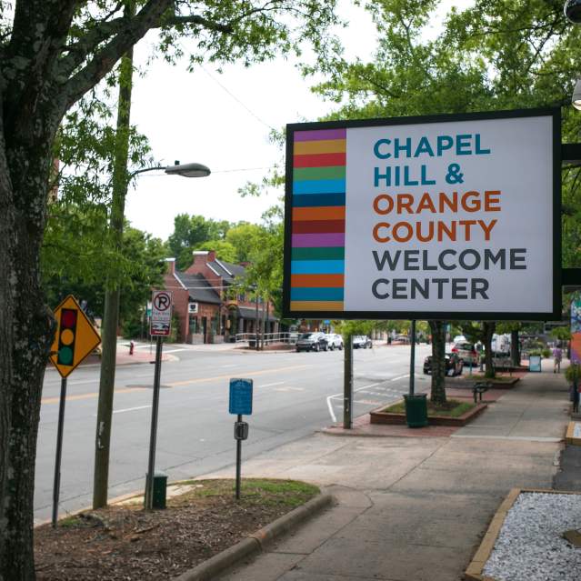 Welcome Center Outside Sign