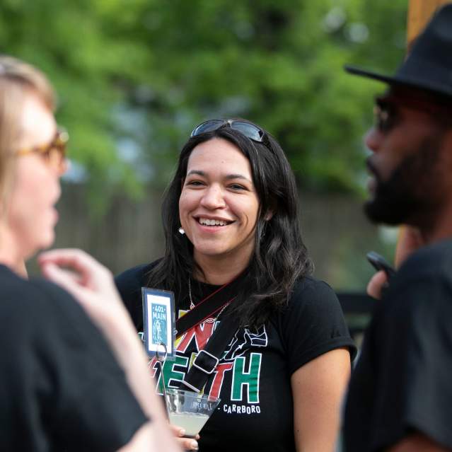 People Celebrating Juneteenth in Chapel Hill-Carrboro