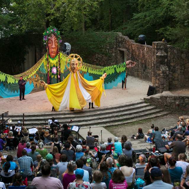 Paperhand Puppet Intervention Show at Forrest Theatre, Chapel Hill