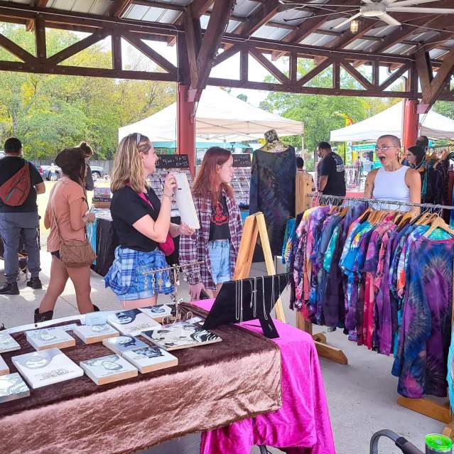 People Attending The Bazaar Arts & Craft Market