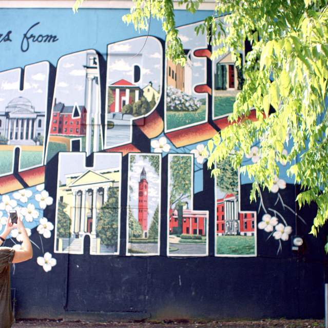 Greetings from Chapel Hill Mural by Scott Nurkin