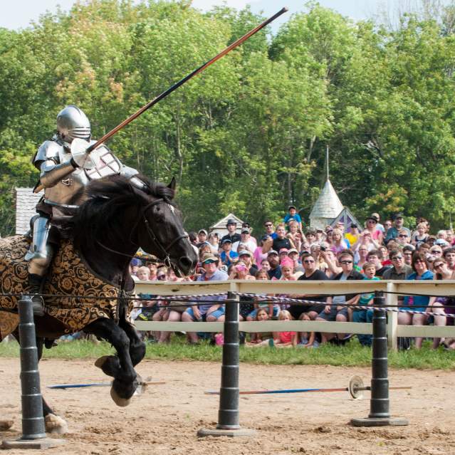 medieval jousting tournament in Cincinnati