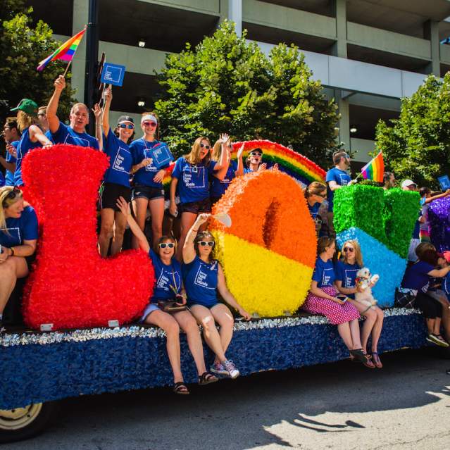 Cincinnati Pride Parade float