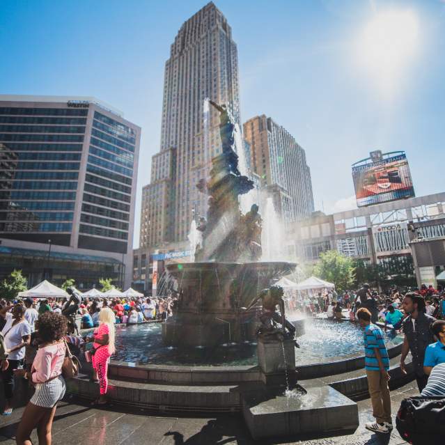 Fountain Square in Downtown Cincinnati