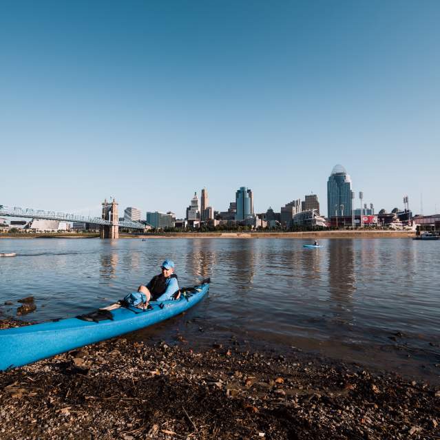 kayaking and canoeing in Cincinnati river region