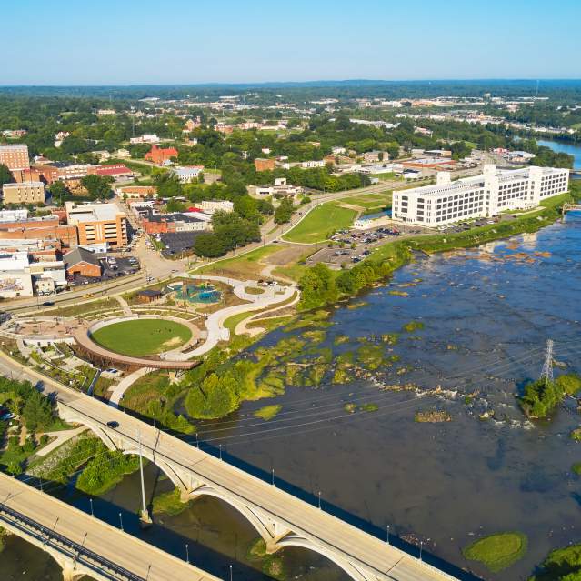 Downtown Danville Aerial