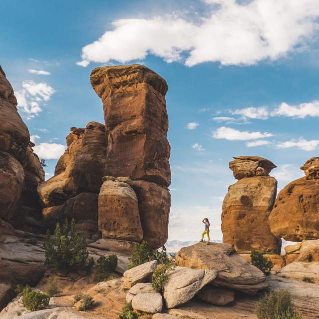 Hiking in Devil's Kitchen in Colorado National Monument