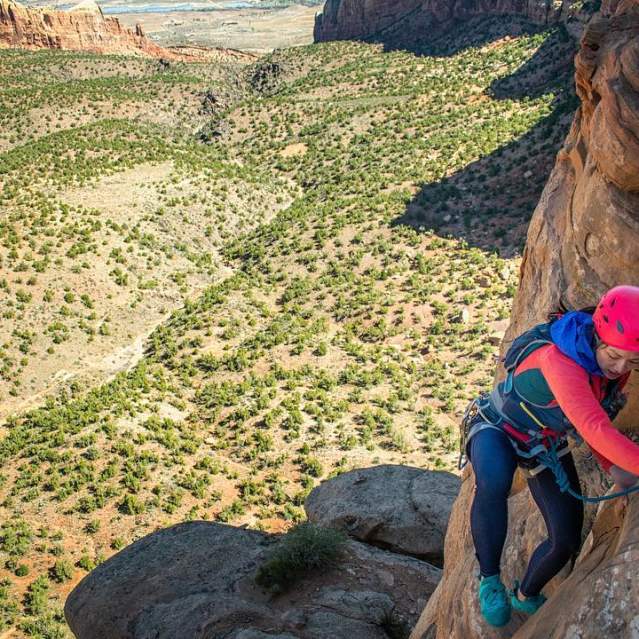 Rock climbing in Colorado National Monument