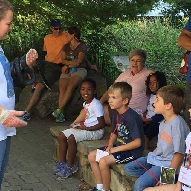 Animal encounter at Ijams Nature Center