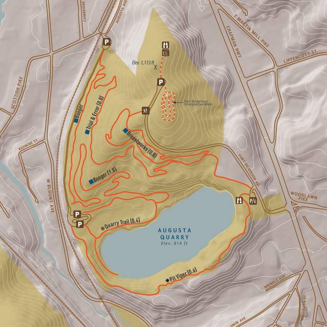 Fort Dickerson Park Map