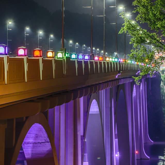 Henley Bridge Rainbow