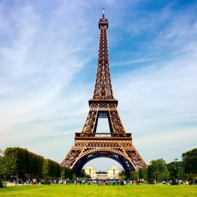 The Eiffel Tower built for the 1889 World's Fair