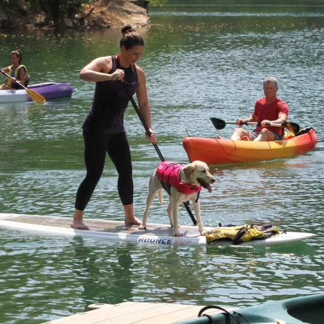 Stand-up paddleboarding at Ijams Nature Center is just one of the outdoor adventures that have helped transform Knoxville into one of the Southeast’s top adventure towns.