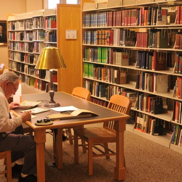 Man in Library