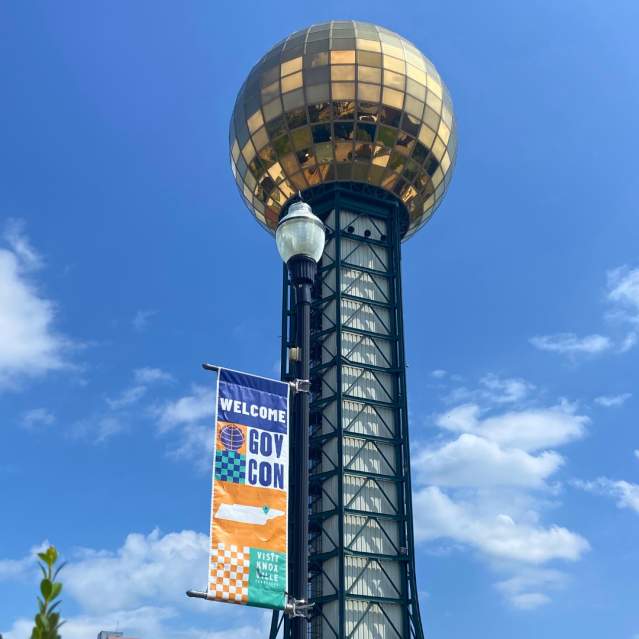 Sunsphere with banner
