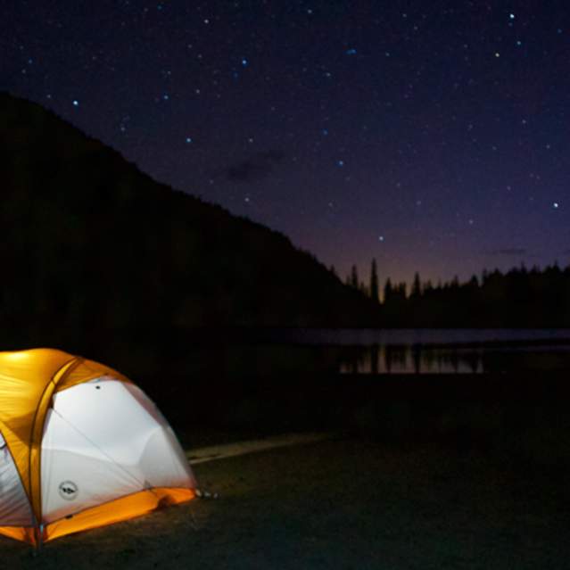Camping Under the Stars at Linton Lake by Wyatt Pace