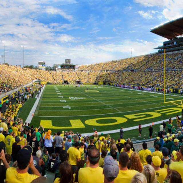 Autzen Stadium, University of Oregon Duck Football Game, Eugene, Willamette Valley by David Putzier
