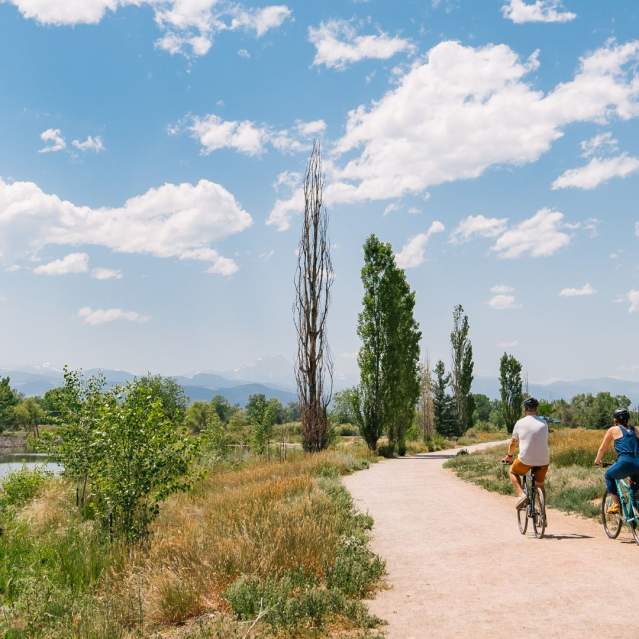 Bicycling along Golden Ponds