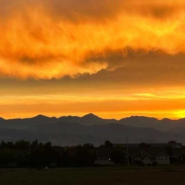 Sunset over the Front Range