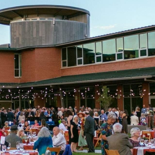 Event in the courtyard of the Longmont Museum