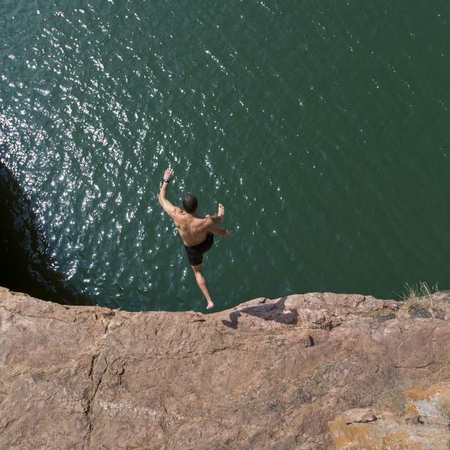 jumping off stuff