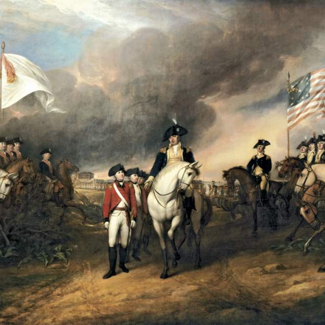 Painting of the Surrender of Lord Cornwallis Canvas - John Laurens