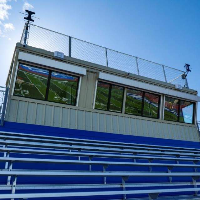 Lawndale Pressbox with Security Shutters