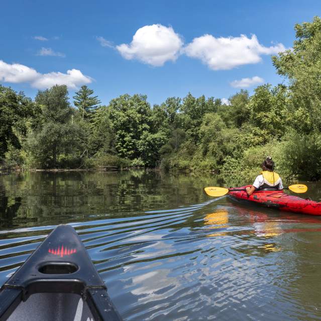 Paddling at Otter Creek
