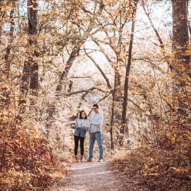 couple on trail
