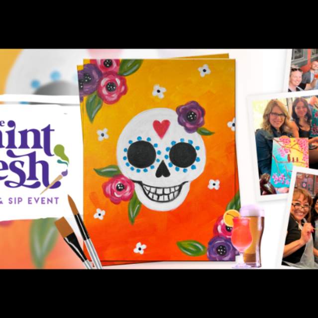'Little Skull' Paint and Sip Night at Voodoo Brew Pub
