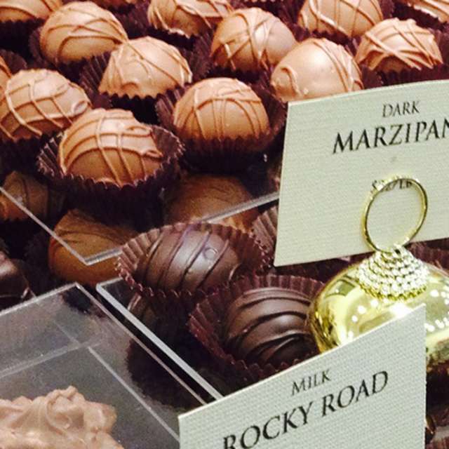 Chocolates on Display from Macris Chocolates in Lemoyne, PA