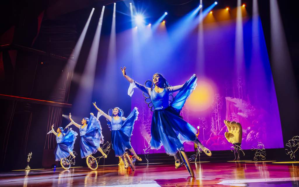 Unicarians performance at Drawn to Life by Cirque du Soleil & Disney