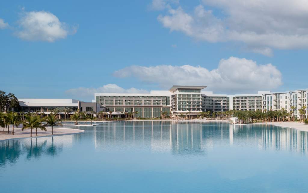 Conrad Orlando resort overview and lake