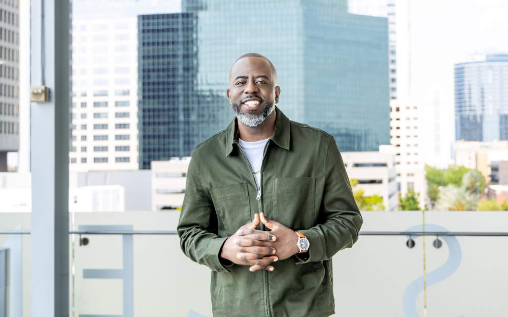 Shawn Welcome on the rooftop at the Dr. Phillips Center for the Performing Arts