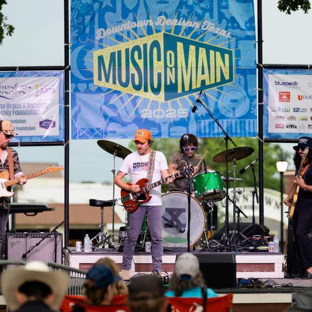 Silverada performing live during the 2025 Music on Main concert series