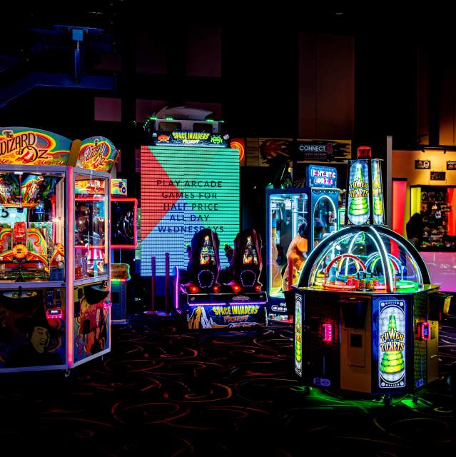 Arcade games at HeyDay Entertainment in Denison