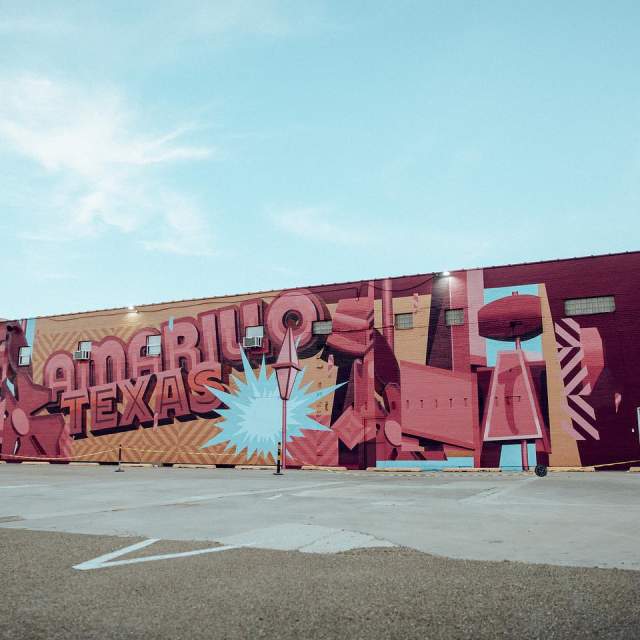 Amarillo Mural by Emjay