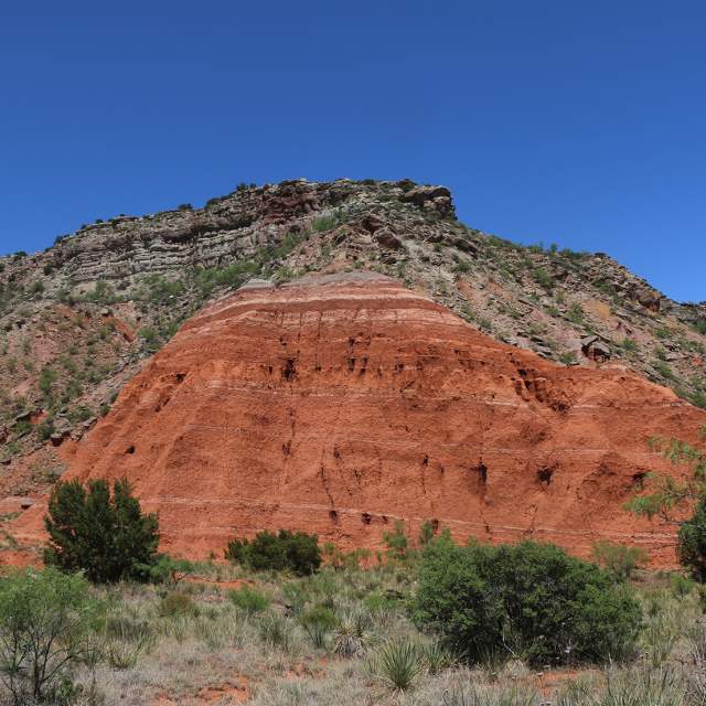 palo duro canyon mountain side