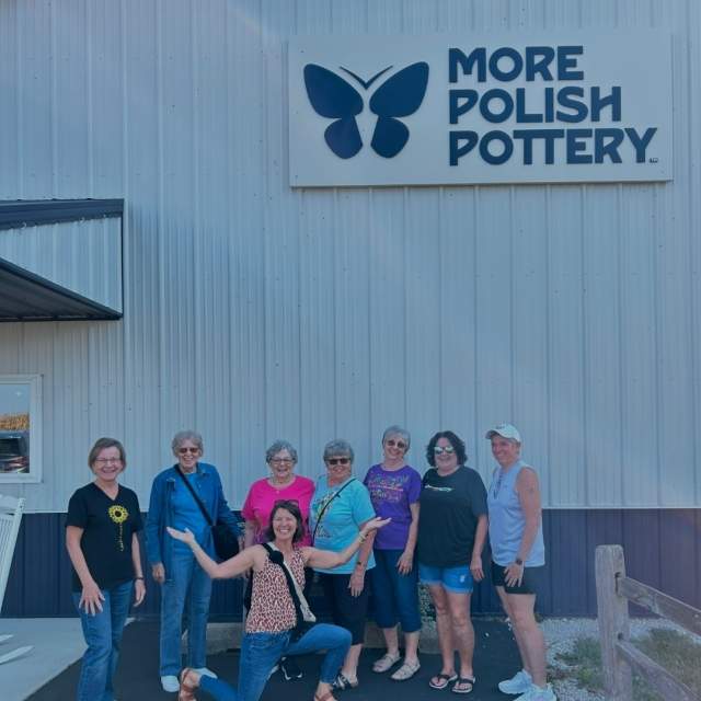 Visitors at More Polish Pottery