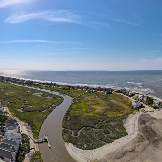 An aerial view of Fripp Island in South Carolina