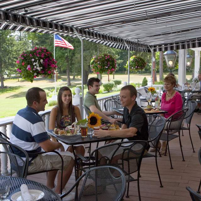 Patio dining