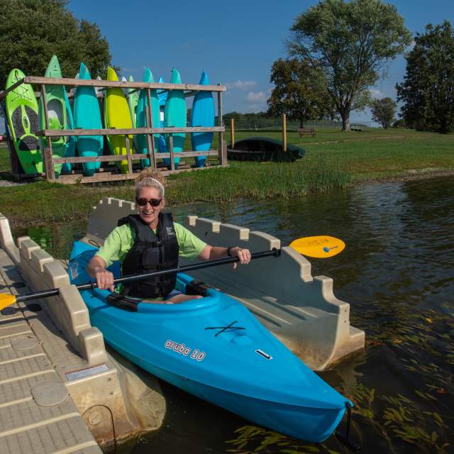 kayak launch at aj jolly park