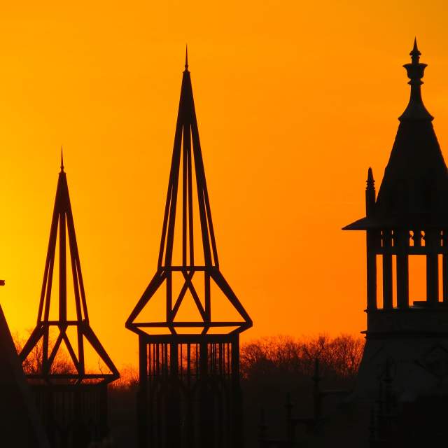 These 3 Historic Churches Define Clarksville's Spire-Filled Skyline