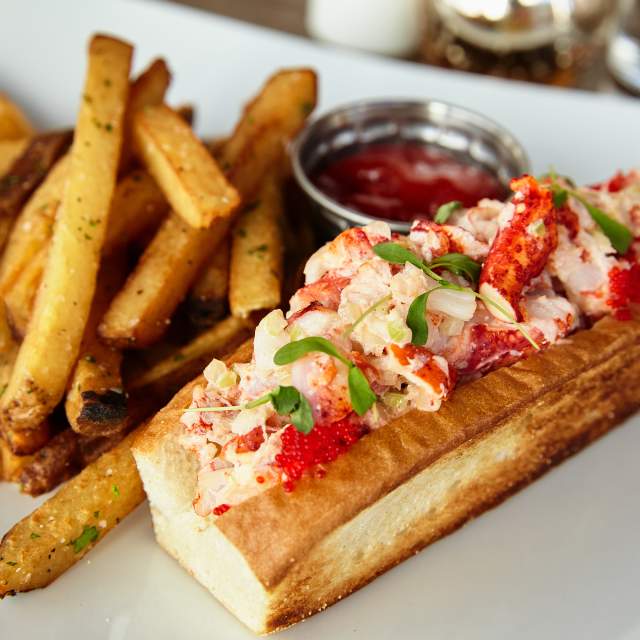 A lobster roll sandwich at Hen Quarter in Dublin's new Bridge Park district.