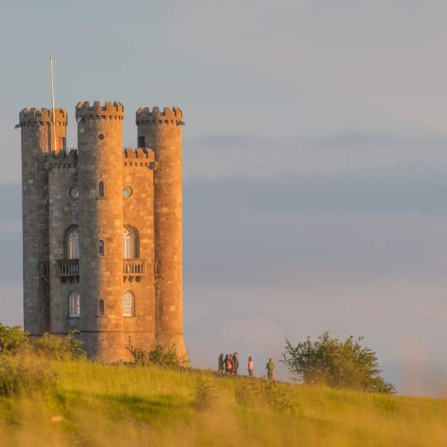 Broadway Tower in the summer in the cotswolds