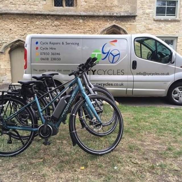 TY Cycles electric bike hire in The Cotswolds