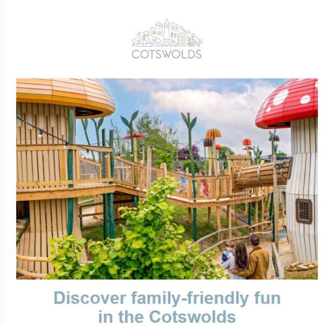 The top of a consumer e-newsletter showing an image of Fairytale Farm