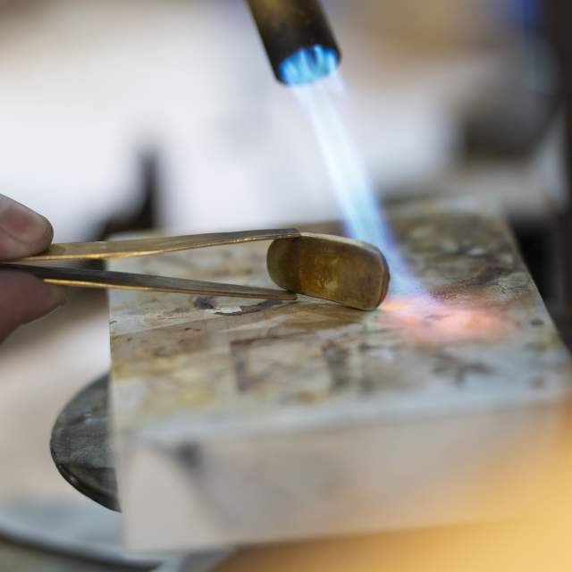 Making jewellery at Three Kings in Witney