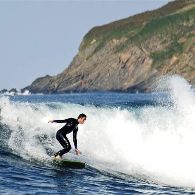 Surfing in Devon