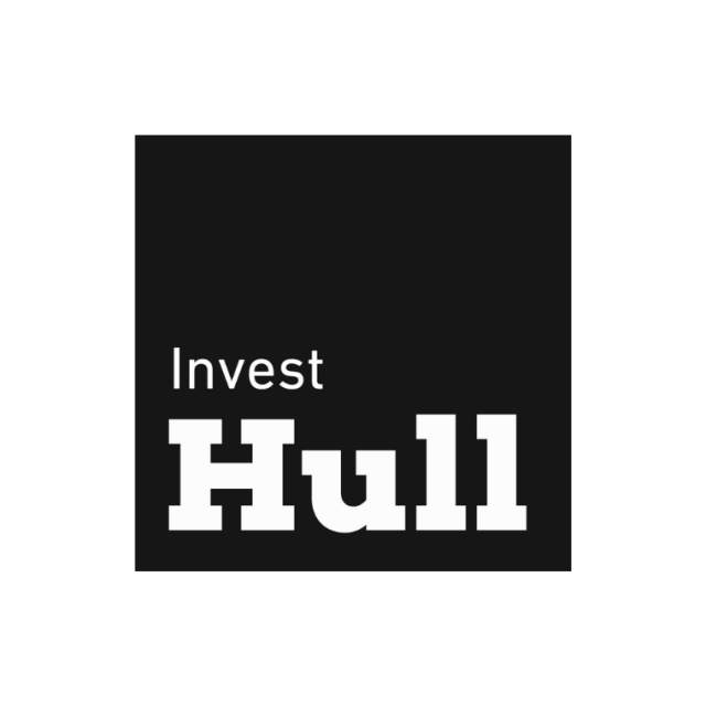 The Invest Hull logo set on a white background.